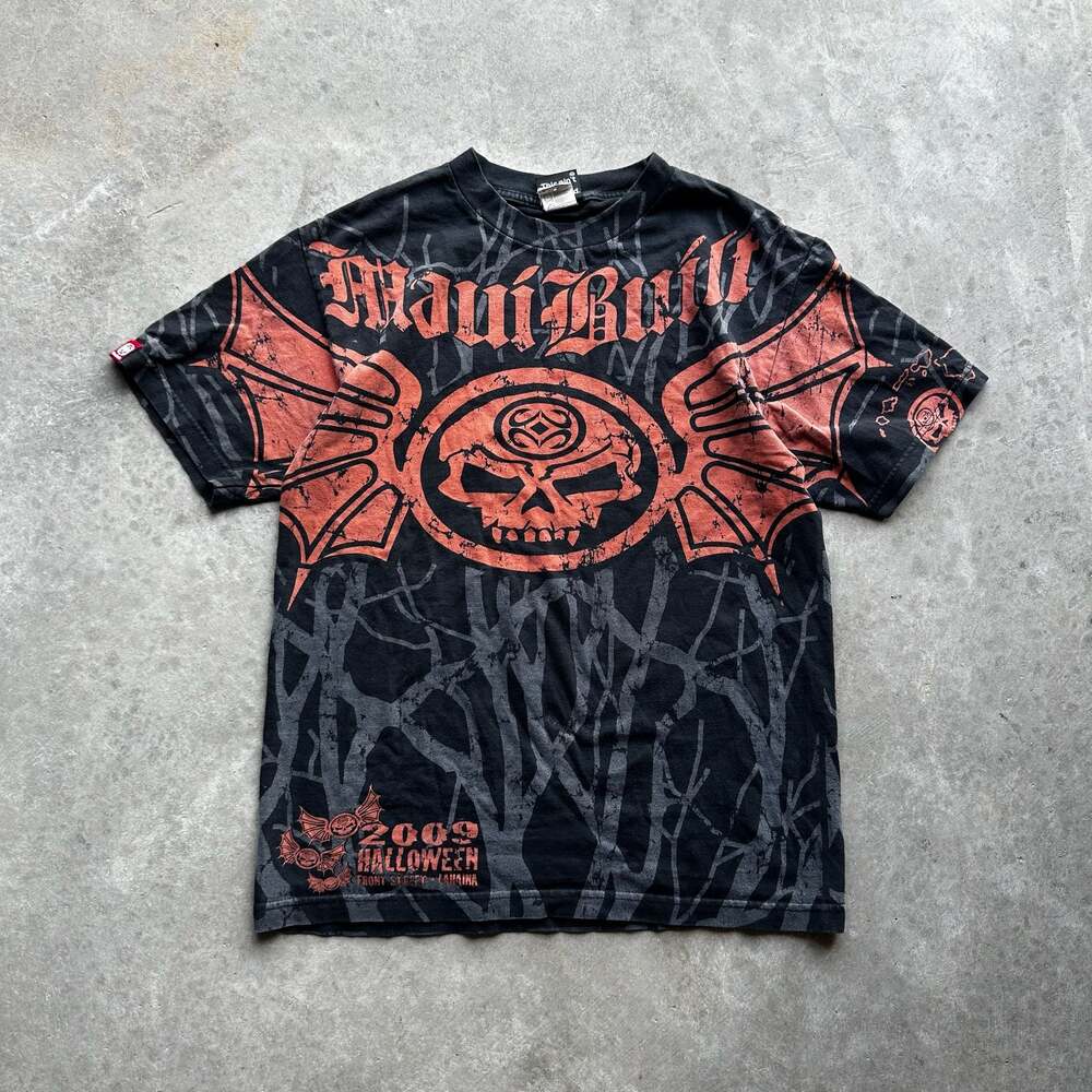 MauiBuilt 2009 Halloween Front Street Lahaina Graphic T-Shirt